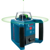 Bosch Professional Rotationslaser GRL 300 HVG Professional, mit Baustativ blau, Koffer, grüne Laserlinie