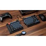 Keychron Q11, Gaming-Tastatur schwarz/blau, DE-Layout, Keychron K Pro Banana, Hot-Swap, Aluminiumrahmen, RGB