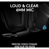 Logitech Gaming G935, Gaming-Headset schwarz, 7.1 Virtual Surround, Lightsync