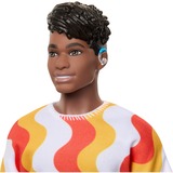 Mattel Barbie Fashionistas Ken-Puppe mit rotem und orangenem Hemd 