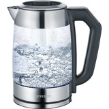 Severin Digital Glas Tee- und Wasserkocher WK 3477 edelstahl/schwarz, 1,7 Liter