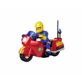Simba Feuerwehrmann Sam Feuerwehr Motorrad mit Figur, Spielfahrzeug 