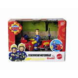 Simba Feuerwehrmann Sam Feuerwehr Motorrad mit Figur, Spielfahrzeug 