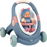 Smoby Little Smoby 3-in1 Lauflernwagen + Puppe, Geschicklichkeitsspiel 