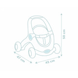 Smoby Little Smoby 3-in1 Lauflernwagen + Puppe, Geschicklichkeitsspiel 