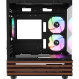 Thermaltake View 170 WS ARGB , Tower-Gehäuse schwarz/holz, Tempered Glass x 2, Holz-Struktur