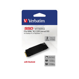 Verbatim Vi7000G 2 TB, SSD schwarz, PCIe 4.0 x4, NVMe, M.2 2280, Kühlkörper