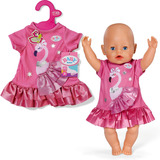 ZAPF Creation BABY born® Kleid Flamingo 43cm, Puppenzubehör 
