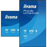 iiyama ProLite LH7564UHS-B1AG, Public Display schwarz (matt), UltraHD/4K, VA, WiFi, Fernbedienung