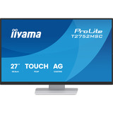 iiyama ProLite T2752MSC-W1AG, LED-Monitor 68.6 cm (27 Zoll), weiß (matt), FHD, IPS, Touchscreen, HDMI, DP, USB-Hub, 100Hz Panel