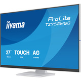 iiyama ProLite T2752MSC-W1AG, LED-Monitor 68.6 cm (27 Zoll), weiß (matt), FHD, IPS, Touchscreen, HDMI, DP, USB-Hub, 100Hz Panel