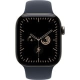 Apple Watch Series 12, Smartwatch Titan Natur, 42 mm, Sportarmband Navyblau M/L, Cellular
