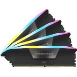 Corsair DIMM 96 GB DDR5-6400 (4x 24 GB) Quad-Kit, Arbeitsspeicher schwarz, CMH96GX5M4B6400C32, Vengeance RGB, INTEL XMP