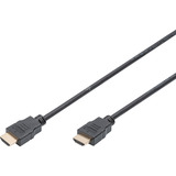 Digitus HDMI High Speed Anschlusskabel, mit Ethernet, Full HD 1080i/p schwarz, 5 Meter, Standard
