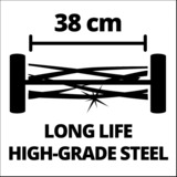 EINHELL Akku-Spindelmäher GE-HM 18/38 Li-Solo, 18Volt rot/schwarz, ohne Akku und Ladegerät