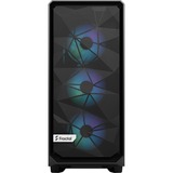 Fractal Design Meshify 2 Compact RGB Black TG Light Tint, Tower-Gehäuse schwarz, Tempered Glass