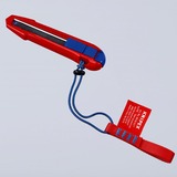 KNIPEX CutiX Universalmesser, Teppichmesser rot/blau, inkl. 2 Klingen