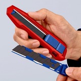 KNIPEX CutiX Universalmesser, Teppichmesser rot/blau, inkl. 2 Klingen