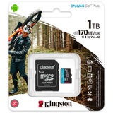 Kingston Canvas Go! Plus 1 TB microSDXC, Speicherkarte schwarz, UHS-I U3, Class 10, V30, A2