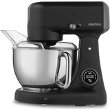 Medion Life Digitale Küchenmaschine MD12600 schwarz, 800 Watt, 4,6 Liter Schüssel, inkl. Fleischwolf
