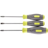 Ryobi Schraubendreher-Set RSD1PH2S, 3-teilig grün/grau, 1x PH2 / 1x SL5,5 / 1x SL4