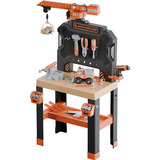 Smoby Black+Decker Werkbank mit Kran, Kinderwerkzeug 