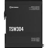 Teltonika TSW304 Switch schwarz, Ethernet Switch mit DIN-Schiene