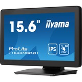 iiyama ProLite T1633MSC-B1, LED-Monitor 39.5 cm (15.6 Zoll), schwarz, FullHD, IPS, Touchscreen, HDMI, DisplayPort