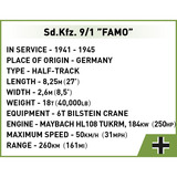 COBI Sd.Kfz. 9/1 Famo, Konstruktionsspielzeug Maßstab 1:35