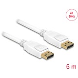 DeLOCK Kabel DisplayPort 1.2 Stecker > DisplayPort Stecker 4K weiß, 5 Meter
