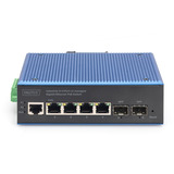 Digitus Industrial 4+2-Port L2 managed Gigabit Ethernet PoE, Switch 