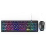 Sharkoon SKILLER SGB15, Desktop-Set schwarz, DE-Layout, Rubberdome