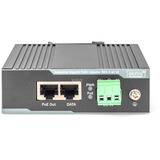 Digitus Industrieller G Ethernet PoE+ Injektor 60 W, PoE-Injektor grau