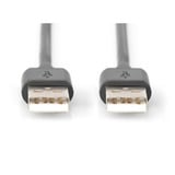 Digitus USB 2.0 Anschlusskabel USB-A (Stecker) > USB-A (Stecker) schwarz, 1,8 Meter