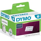 Dymo LabelWriter ORiGINAL Namensschildetiketten 41x89mm, 1 Rolle mit 300 Etiketten, Schriftband weiß, wieder ablösbar, S0722560