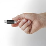 Intenso Twist Line 32 GB, USB-Stick anthrazit/transparent, USB-A 3.2 Gen 1, USB-C 3.2 Gen 1
