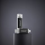 Intenso Twist Line 32 GB, USB-Stick anthrazit/transparent, USB-A 3.2 Gen 1, USB-C 3.2 Gen 1
