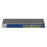 Netgear S3300-28X-PoE+ (GS728TXP), Switch grau, 195W PoE Budget