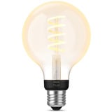 Philips HUE White Ambiance E27 Filament Lampe E27 Globe 550 lm, LED-Lampe 