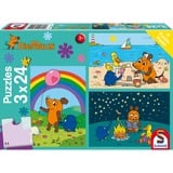 Schmidt Spiele Die Maus: Gute Freunde, Puzzle 3x 24 Teile