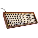 Sharkoon SKILLER SGK50 S2 Wood Barebone, Gaming-Tastatur holz