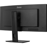 iiyama ProLite XCB3497WQSNP-B1, LED-Monitor 86.4 cm (34 Zoll), schwarz (matt), WQHD, VA, Curved, Adaptive-Sync, USB-C, USB-Hub, 120Hz Panel