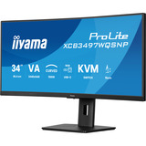 iiyama ProLite XCB3497WQSNP-B1, LED-Monitor 86.4 cm (34 Zoll), schwarz (matt), WQHD, VA, Curved, Adaptive-Sync, USB-C, USB-Hub, 120Hz Panel