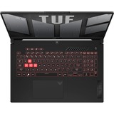 ASUS TUF Gaming A17 (FA707NVR-HX009), Gaming-Notebook grau, AMD Ryzen 7 7435HS, NVIDIA GeForce RTX 4060, 16 GB DDR5, 512 GB (512 GB SSD), ohne Betriebssystem