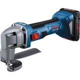 Bosch Professional Akku-Blechschere GSC 18V-16 E Professional, 18Volt blau/schwarz, 2x Akku ProCORE18V 4,0Ah, in L-BOXX
