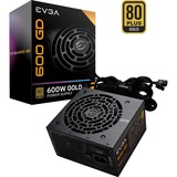 EVGA 600 GD 80+ GOLD 600W, PC-Netzteil schwarz, 2x PCIe, 600 Watt