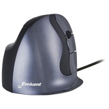 Evoluent VerticalMouse D, Maus schwarz/silber, Large, RH