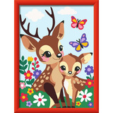 Ravensburger CreArt - Fröhliche Hirsche, Malen 