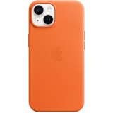 Apple Leder Case mit MagSafe, Handyhülle orange, iPhone 14