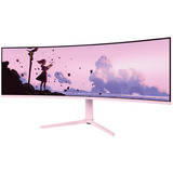 Arozzi Nova 49TUW165, Gaming-Monitor 124.5 cm (49 Zoll), pink, UWQHD, VA, Curved, HDMI, DP, USB-C, USB-Hub, 165Hz Panel
